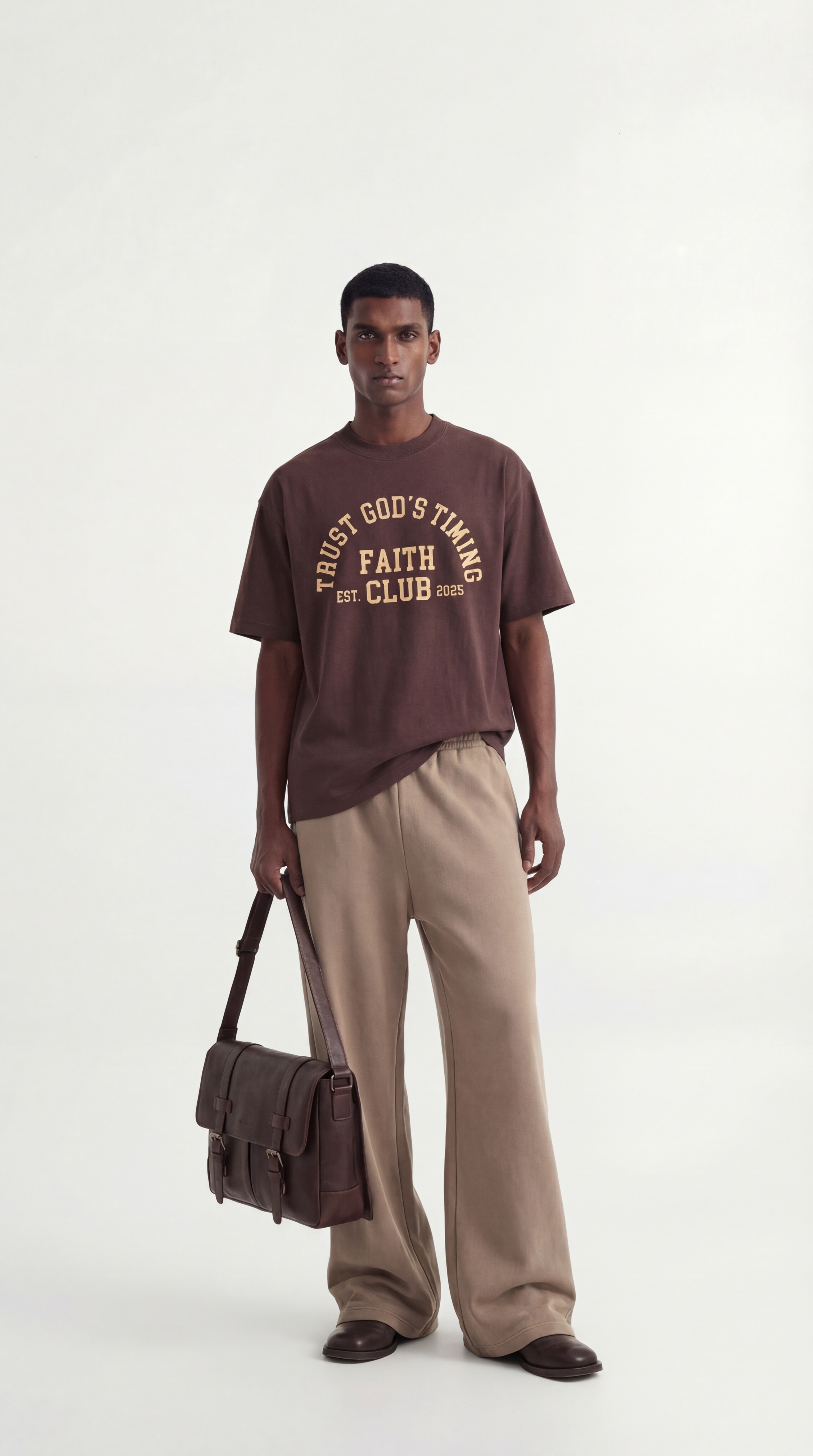 Faith Club™ Oversized T-Shirt – Mocha