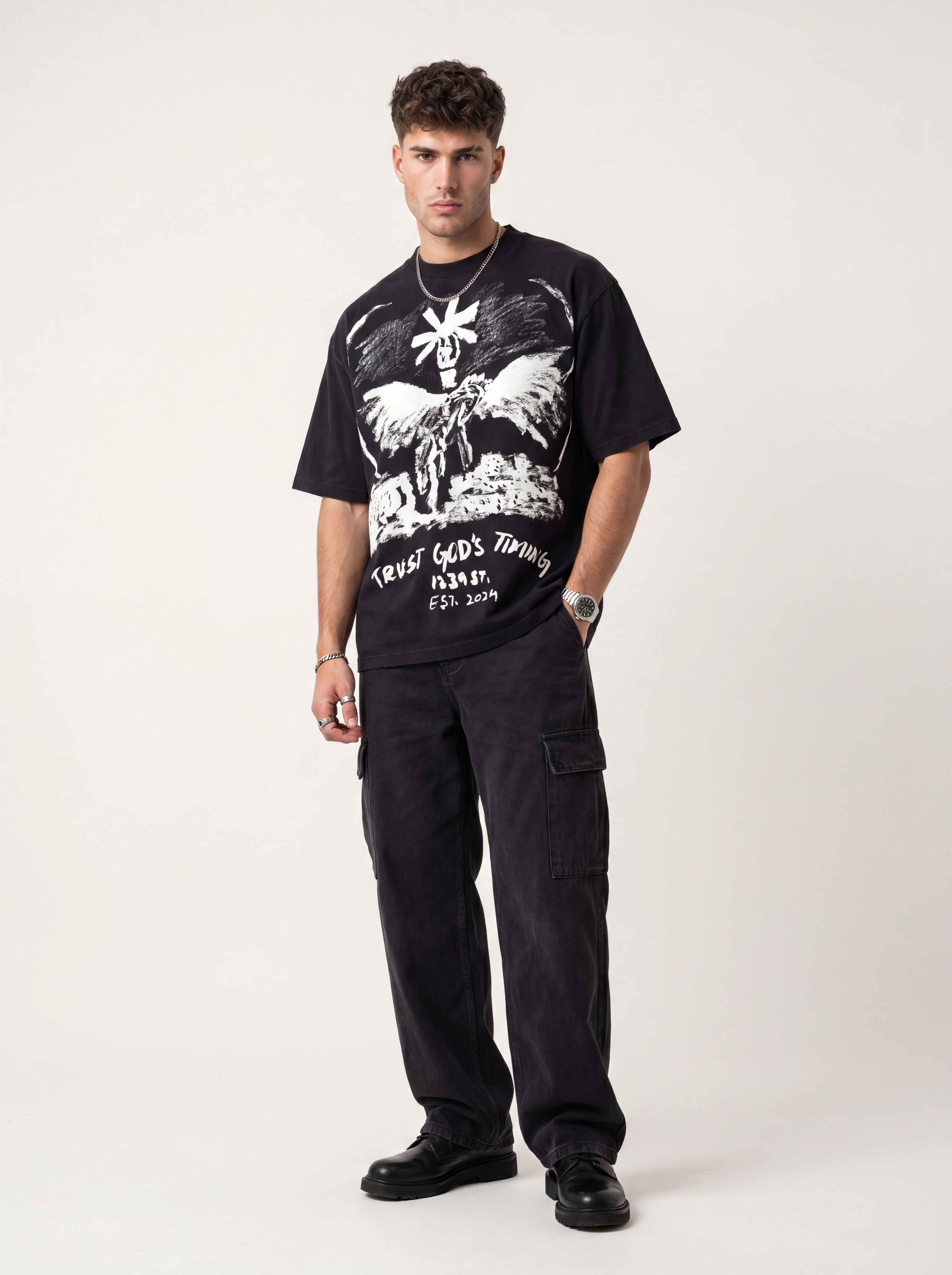 Ascension Oversized Abstract Graphic Tee